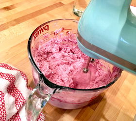 diy strawberry smoothie foaming salt scrub for summer