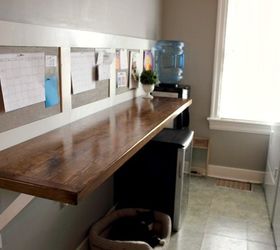 diy faux butcher block laundry room counter