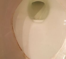 how do i remove a hard water ring around the inside of a toilet bowl w