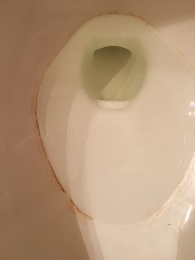 how do i remove a hard water ring around the inside of a toilet bowl w
