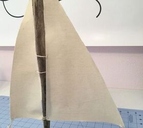 make a driftwood sailboat