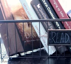 s here are 10 genius organizing ideas using dollar store bins baskets, Use Your Basket To Hold Your Books