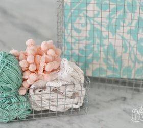 s here are 10 genius organizing ideas using dollar store bins baskets, Make Your Own Basket With Hardware Cloth