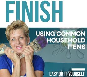 how to faux finish using common household items