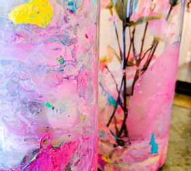 how to create stunning marble dipped vases with nail polish