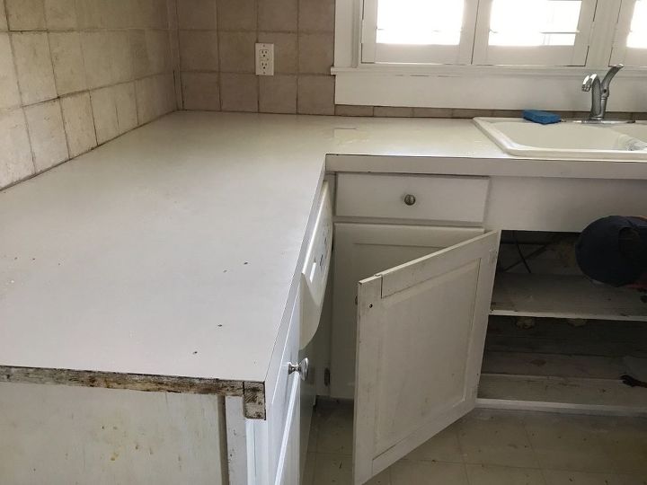 Concrete Counters Feather Finish Over Formica Hometalk