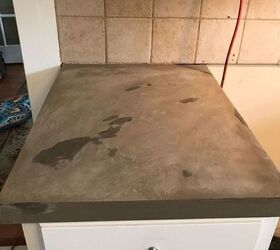 Concrete Counters Feather Finish Over Formica Hometalk