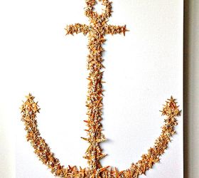 31 coastal decor ideas perfect for your home, Hang An Anchor Crafted From Starfish