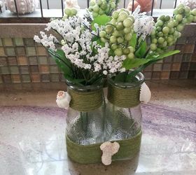 31 coastal decor ideas perfect for your home, Make A Vase Out Of Bottles