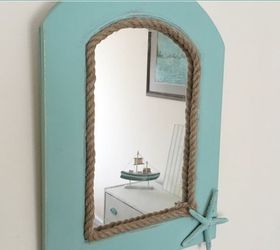31 coastal decor ideas perfect for your home, Makeover A Mirror With Seafoam Blue
