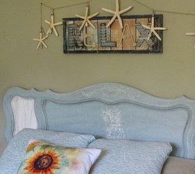 31 coastal decor ideas perfect for your home, Redecorate Your Headboard With A Sea Horse