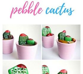 diy pebble cactus