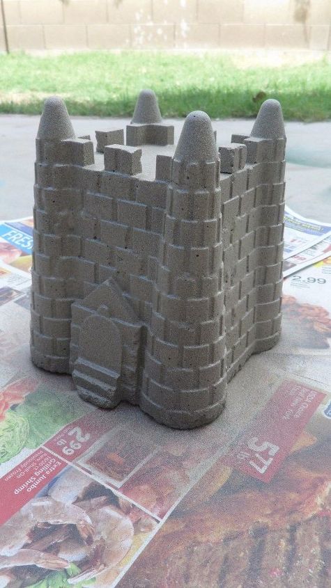 castelos de areia de concreto