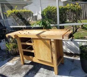 i have an old work bench i want to convert into a bar any ideas