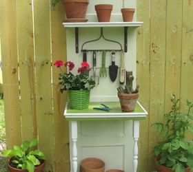 potting station made out of a door