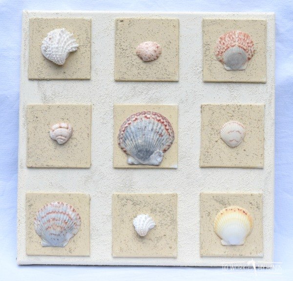 beach shell canvas um projeto diy rpido