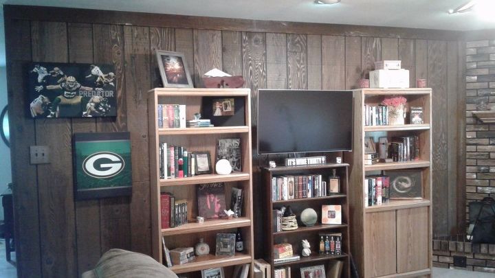 q how can i update dark wood paneling