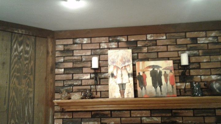 q how can i update dark wood paneling