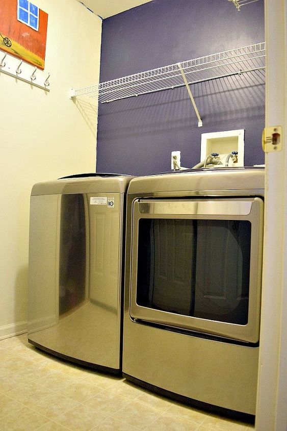 laundry room feature wall