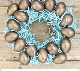 30 formas impresionantes de utilizar la pintura metlica sin necesidad de, Haz que tus huevos de Pascua sean de color bronce met lico