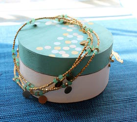 30 stunning ways to use metallic paint no experience necessary, Decorate A Jewelry Box With Gold Dots