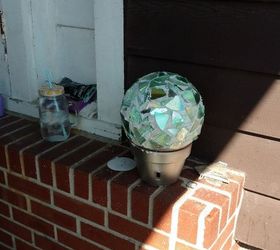 30 stunning ways to use metallic paint no experience necessary, Decorate Shining Gazing Balls For The Garden