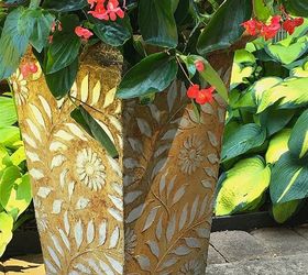 30 stunning ways to use metallic paint no experience necessary, Create A Beautiful Planter With Rusted Metal