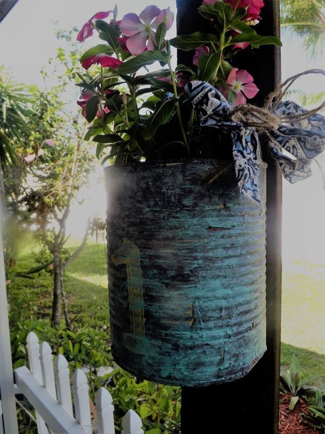 walkway decor for about 5 repurposing large tin cans