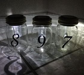 s 10 lovely ways to include mason jars to your home decor, Have Your Address Numbers Shine In A Jar