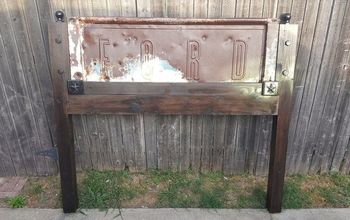 Queen Size Headboard Made Using a Tailgate From a 1930s Ford Truck