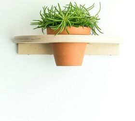 ikea hack from stool to plant shelf