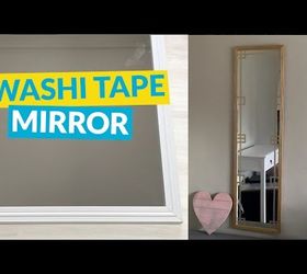 s 10 different ways to beautify your drab mirror, Create Translucent Fretwork With Washi Tape