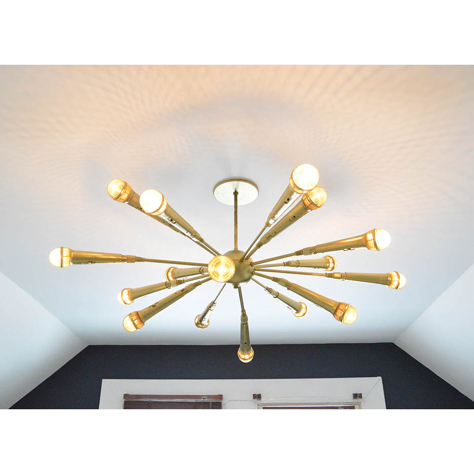 s 15 ways to make your home decor look like you spent hundreds, Gather Microphones For A Cheap Chandelier