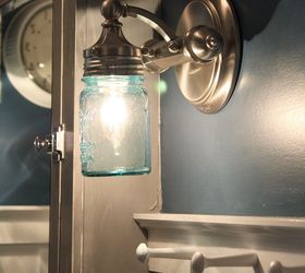 s 15 ways to make your home decor look like you spent hundreds, Screw In A Mason Jar For A Rustic Light