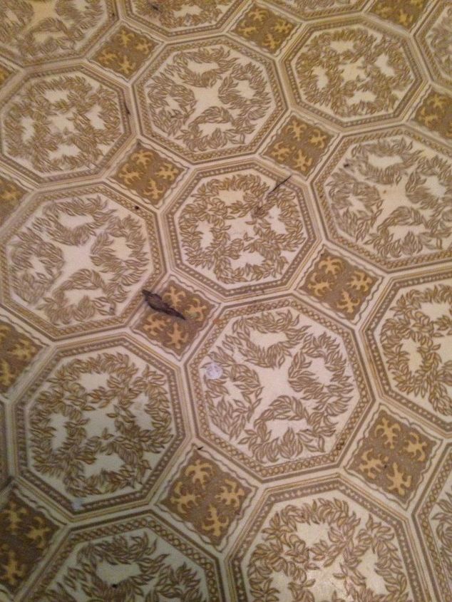 how can you cover an outdated linoleum when you rent your house