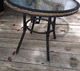 don t throw your rusty patio table away make it multifunctional