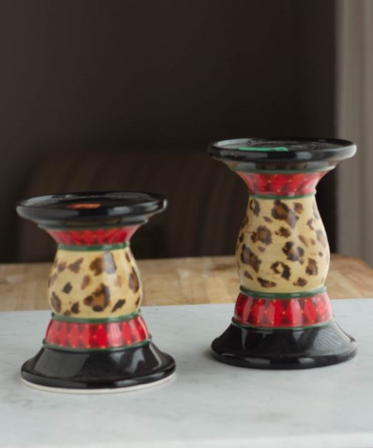 thrift store candlestick makeover