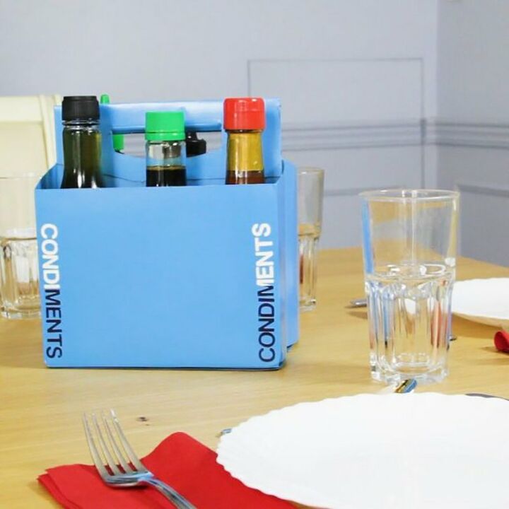 s 11 storage hacks that will instantly declutter your kitchen, Keep your condiments organized