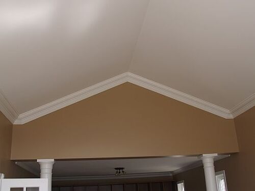 Can you put crown molding on a vaulted ceiling? | Hometalk
