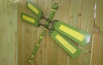 How To Make A Dragonfly Out Of Ceiling Fan Blades...