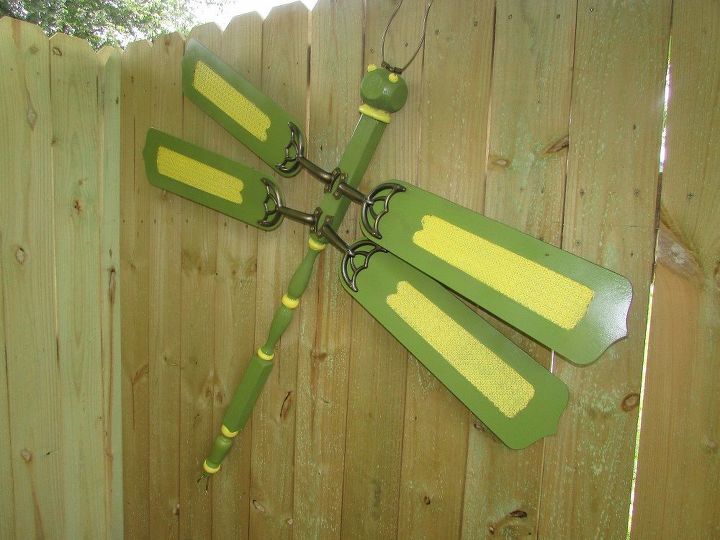 how to make a dragonfly out of ceiling fan blades