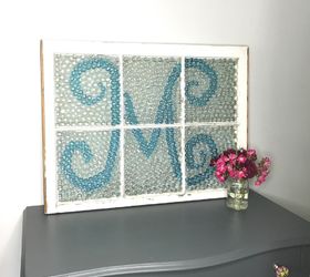 How to Make a Grout-less Glass Gem Mosaic With an Old Window