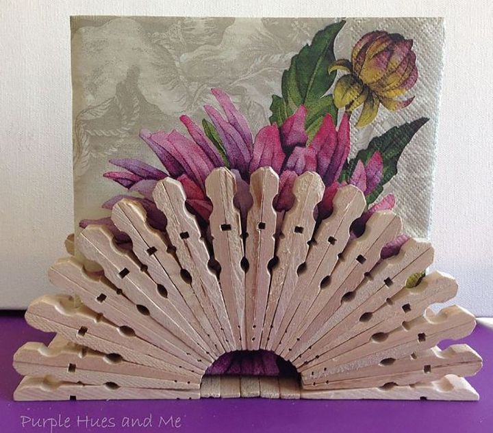 s 11 storage hacks that will instantly declutter your kitchen, DIY a napkin holder