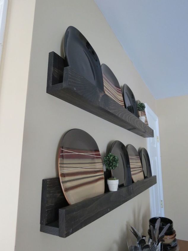 storage hacks that will instantly declutter your kitchen, Display your plates on your wall