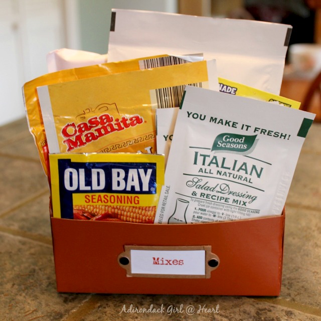 storage hacks that will instantly declutter your kitchen, Keep your mixes organized