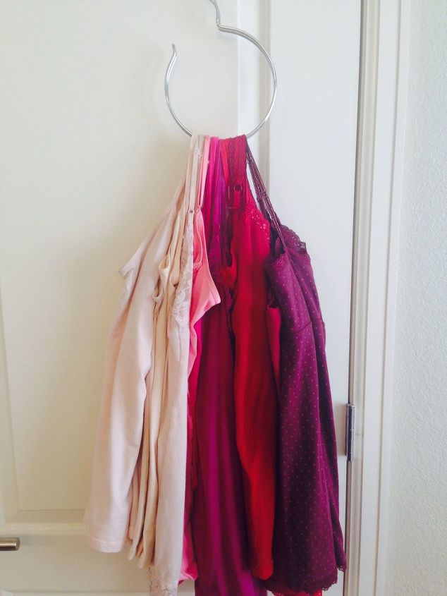 s post, Organize Your Camis With A Hook