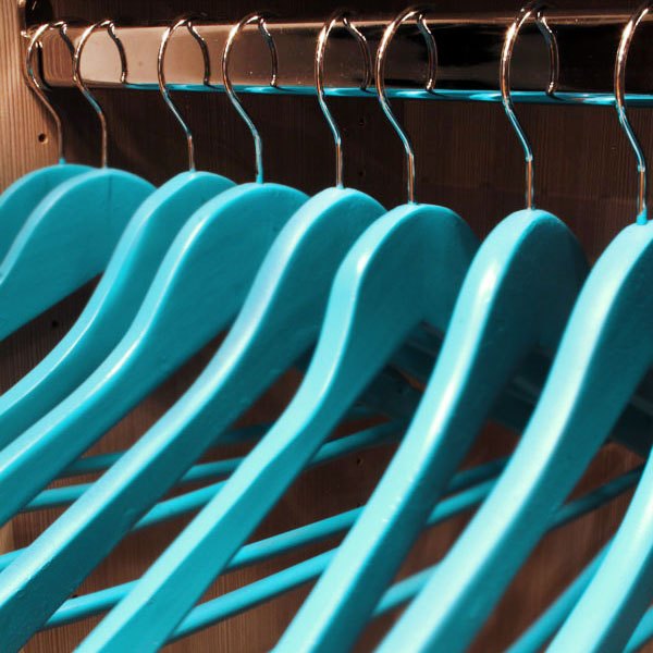 s post, Decorate Your Hangers With A Bright Color