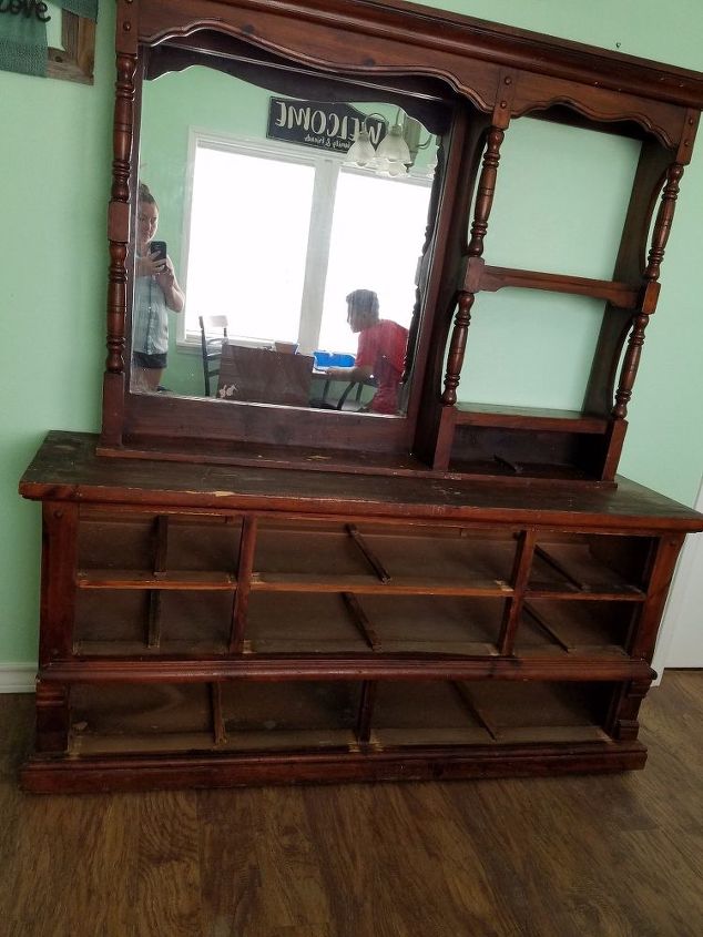 dresser hutch makeover