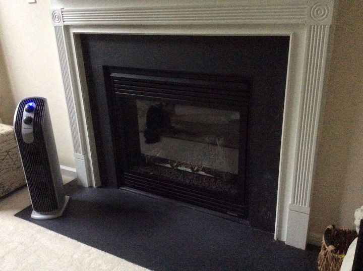 what can i do with a worn and dated slate fireplace