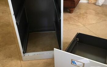 Old Metal File Cabinet Makeover